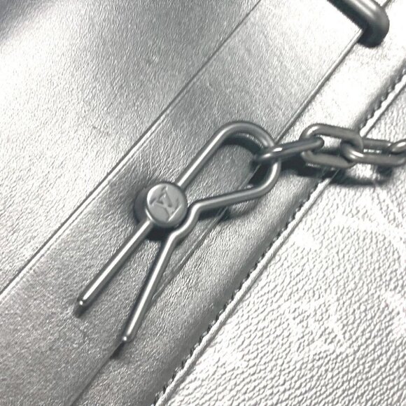 LOUIS VUITTON M80107 MonogramEclipse Pochette Steamer Bag Pouch Flap Clutch bag - Picture 6 of 10